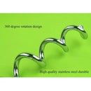 Stainless Steel Dog Spiral Tie Out 360 Degree Rotation Anti Wrap Fixed Pile Outdoor Camping Stake, Size:42cm*8mm