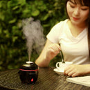 Rice Cooker Shape Mini LED Light Air Humidifier for Home & Office(Black)