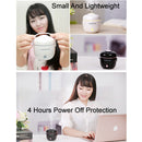 Rice Cooker Shape Mini LED Light Air Humidifier for Home & Office(Black)
