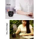Rice Cooker Shape Mini LED Light Air Humidifier for Home & Office(White)