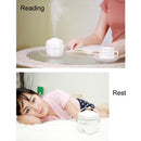 Rice Cooker Shape Mini LED Light Air Humidifier for Home & Office(White)