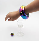 Fashion Creative 100ML Thickened Stainless Steel Bracelet Jug 3.5 Oz,Random Color Delivery