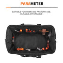 Multi-function Oxford Cloth Electrician Belt Pouch Maintenance Tools Handbag Shoulder Bag Convenient Tool Bag, Size : 19 inch