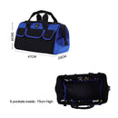 Multi-function Oxford Cloth Electrician Belt Pouch Maintenance Tools Handbag Shoulder Bag Convenient Hardware Tool Bag, Size : 19 inch(Blue)