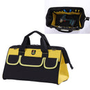 Multi-function Oxford Cloth Electrician Belt Pouch Maintenance Tools Handbag Shoulder Bag Convenient Hardware Tool Bag, Size : 19 inch(Yellow)