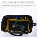 Multi-function Oxford Cloth Electrician Belt Pouch Maintenance Tools Handbag Shoulder Bag Convenient Hardware Tool Bag, Size : 19 inch(Yellow)