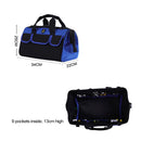 Multi-function Oxford Cloth Electrician Belt Pouch Maintenance Tools Handbag Shoulder Bag Convenient Hardware Tool Bag, Size : 14 inch(Blue)
