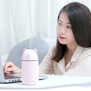 Creative Mini Portable Polar Bear Shape Mute Desktop Air Humidifier with Extended USB Port, Capacity: 320ml, DC 5V(Pink)