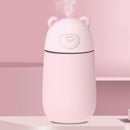 Creative Mini Portable Polar Bear Shape Mute Desktop Air Humidifier with Extended USB Port, Capacity: 320ml, DC 5V(Pink)