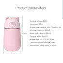 Creative Mini Portable Polar Bear Shape Mute Desktop Air Humidifier with Extended USB Port, Capacity: 320ml, DC 5V(Pink)