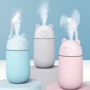 Creative Mini Portable Polar Bear Shape Mute Desktop Air Humidifier with Extended USB Port, Capacity: 320ml, DC 5V(Pink)