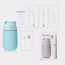 Creative Mini Portable Polar Bear Shape Mute Desktop Air Humidifier with Extended USB Port, Capacity: 320ml, DC 5V(Blue)