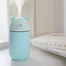 Creative Mini Portable Polar Bear Shape Mute Desktop Air Humidifier with Extended USB Port, Capacity: 320ml, DC 5V(Blue)