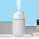 Creative Mini Portable Polar Bear Shape Mute Desktop Air Humidifier with Extended USB Port, Capacity: 320ml, DC 5V(White)