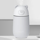 Creative Mini Portable Polar Bear Shape Mute Desktop Air Humidifier with Extended USB Port, Capacity: 320ml, DC 5V(White)