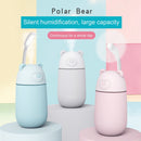 Creative Mini Portable Polar Bear Shape Mute Desktop Air Humidifier with Extended USB Port, Capacity: 320ml, DC 5V(White)