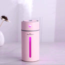 Creative Mini Diamond Portable Mute Desktop Air Humidifier with Color Night Light , Capacity: 250ml, DC 5V(Pink)