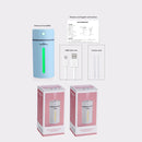 Creative Mini Diamond Portable Mute Desktop Air Humidifier with Color Night Light , Capacity: 250ml, DC 5V(Blue)