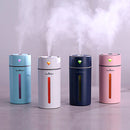 Creative Mini Diamond Portable Mute Desktop Air Humidifier with Color Night Light , Capacity: 250ml, DC 5V(Blue)