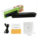 Automatic Vacuum Sealer for Household Food Preservation, with Food Grade Vacuum Bags