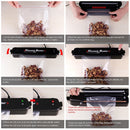 Automatic Vacuum Sealer for Household Food Preservation, with Food Grade Vacuum Bags