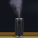 Mini Portable Misty Can Shape Mute Desktop Air Humidifier with Extended USB Port(Black)