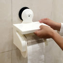 Toilet Bathroom Tissue Boxes Napkin Wall Super Strong Sucker Sucking Disc Tissue Case Tissue Storage Racks,Suitable for 95*100mm Roll of Paper