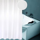 Thickening Waterproof And Mildew Curtain Honeycomb Texture Polyester Cloth Shower Curtain Bathroom Curtains,Size:220*200cm(White)