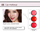 26 Colors Makeup 18 Colors Anti-blooming Eye Shadow Makeup Palette + Blush Pressed Powder Frozen Lipstick Eyebrow Powder with Mirror & Brush, Wallet Case Style Set(Pink)
