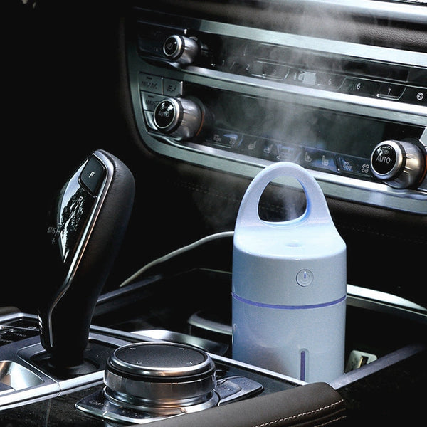1.5W - 2W 175ml Mini Portable USB Negative Ions Humidifier Beauty and Water Supplement Instrument with Colorful LED Light(White)