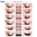 5673 Cosmetic 12 Colors Pearl Smoky Eye Shadow Makeup Palette with Brush Set