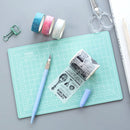 Junesix A5 Cutting Mat Set Cutting Mat & Ruler & Carving Knife(Mint Green)