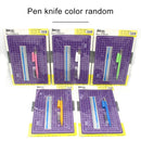Junesix A5 Cutting Mat Set Cutting Mat & Ruler & Carving Knife(Purple)