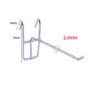 50 PCS 3.5mm Supermarket Iron Grid Shelf Hook, Length: 10cm