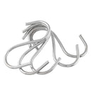 200 PCS 2.5mm Multi-functional S-shaped Stainless Steel Metal Hook, Length: 5.5cm