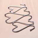200 PCS 3mm Multi-functional S-shaped Stainless Steel Metal Hook, Length: 7cm