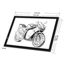 A3 Size 8W 5V LED Ultra-thin Stepless Dimming Acrylic Copy Boards for Anime Sketch Drawing Sketchpad, with USB Cable & Plug