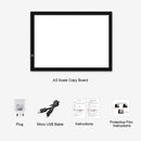 A3 Size 8W 5V LED Ultra-thin Stepless Dimming Acrylic Copy Boards for Anime Sketch Drawing Sketchpad, with USB Cable & Plug