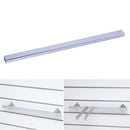 2 PCS 15x30mm Supermarket Shelves Display Electroplated Square Crossbar hook Bracket, Length: 1m