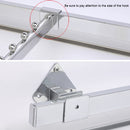 2 PCS 15x30mm Supermarket Shelves Display Electroplated Square Crossbar hook Bracket, Length: 1m