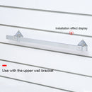 2 PCS 15x30mm Supermarket Shelves Display Electroplated Square Crossbar hook Bracket, Length: 1m