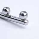 20 PCS Square Pipe Metal Hook with 5 Beads for Supermarket Clothes Shop Dormitory, Length: 25cm