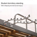 20 PCS Square Pipe Metal Hook with 5 Beads for Supermarket Clothes Shop Dormitory, Length: 25cm