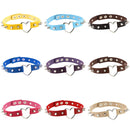 2 PCS Punk Style Fashion Heart Shape Leather Rivet Necklace Collar, Random Color Delivery