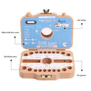 Creative Wooden Children Camera Deciduous Tooth Preservation Box Baby Teeth Tooth House Storage Box