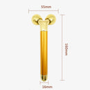 3D-24K V-shaped Thin Tighten Facial Massager (6000 Vibrations/1 min)(Gold)