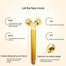 3D-24K V-shaped Thin Tighten Facial Massager (6000 Vibrations/1 min)(Gold)