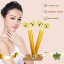 3D-24K V-shaped Thin Tighten Facial Massager (6000 Vibrations/1 min)(Gold)