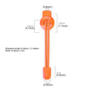 AONIJIE Unisex Adjustable Elastic Reflective Sports Lace Quick Lock Shoelace(Orange)