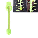 AONIJIE Unisex Adjustable Elastic Reflective Sports Lace Quick Lock Shoelace(Light Green)